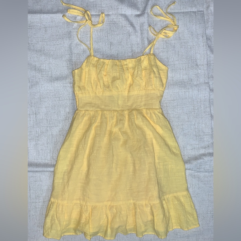 Yellow Pacsun L.A Hearts Ruffle Detailing Dress with tags (XS)